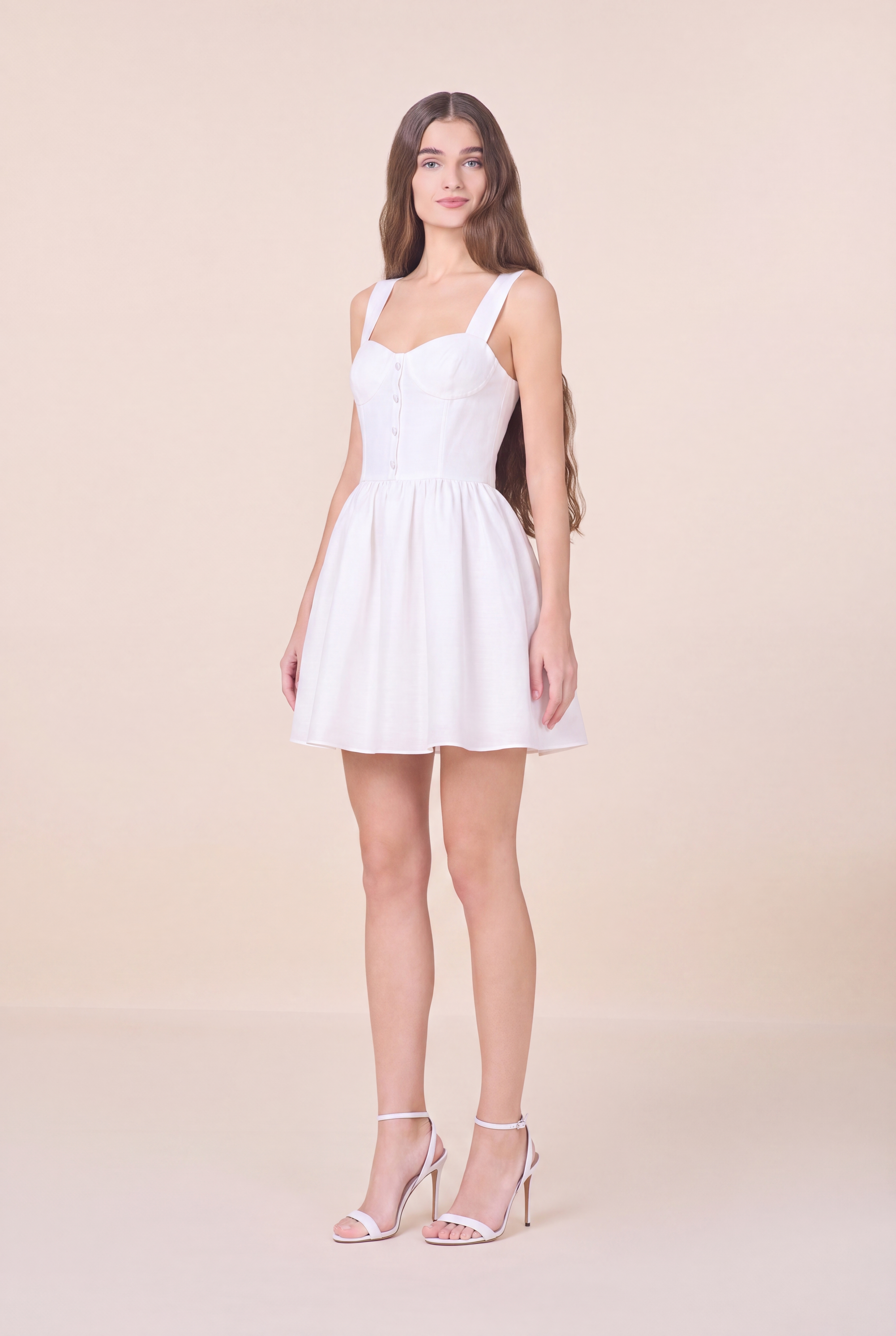 Amelia Avorio Mini Dress
